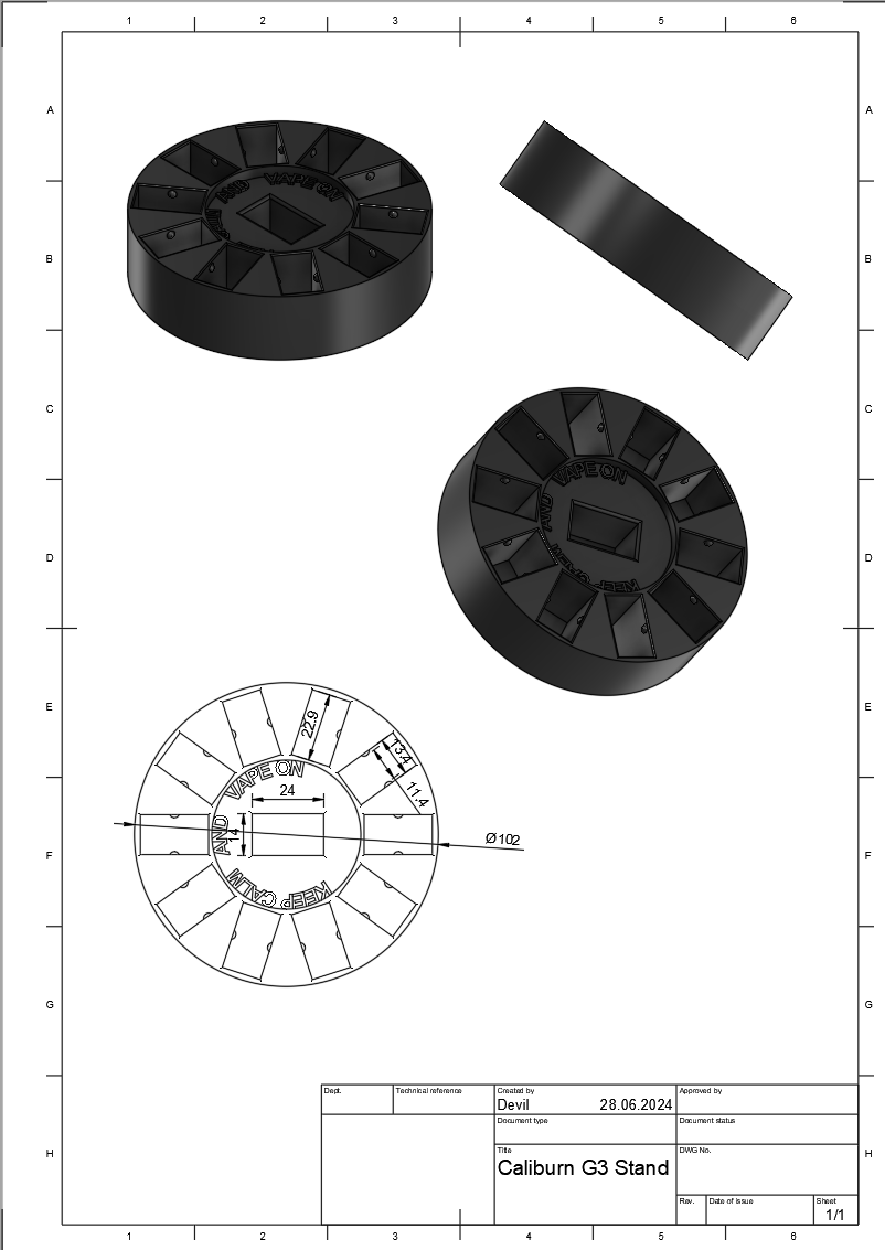 Caliburn G3 Stand + Coils