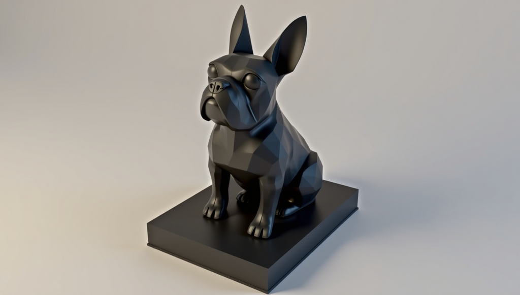 Statue Französischen Bulldogge