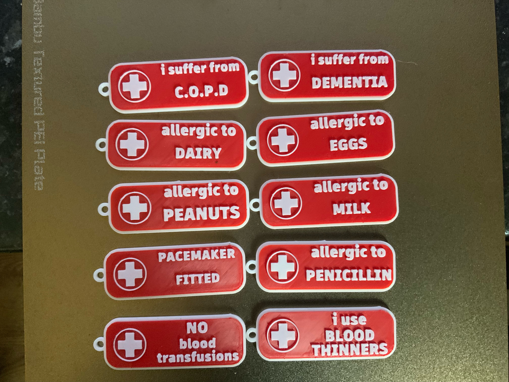 medical keychains / charms pack 2 free commercial