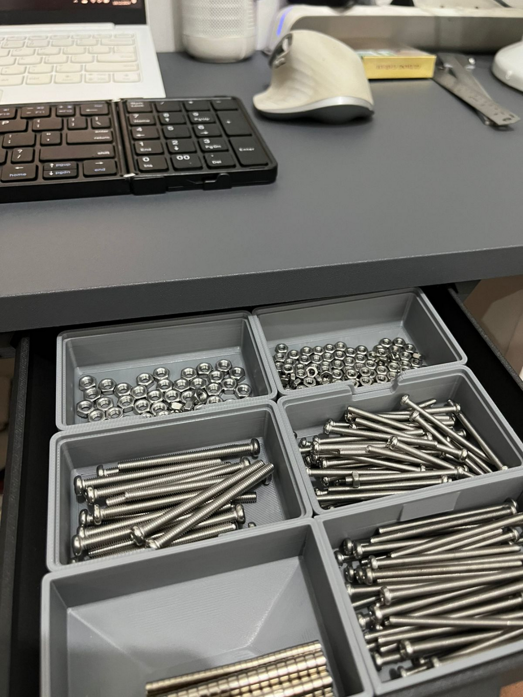 Stackable parts storage
