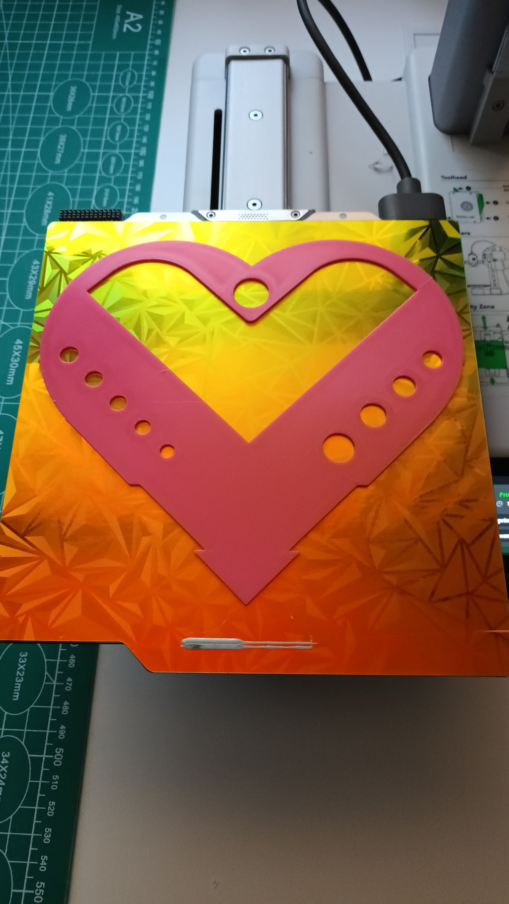 Heart Knitting Gauge & WPI Tool (3-Swap/0-Waste)