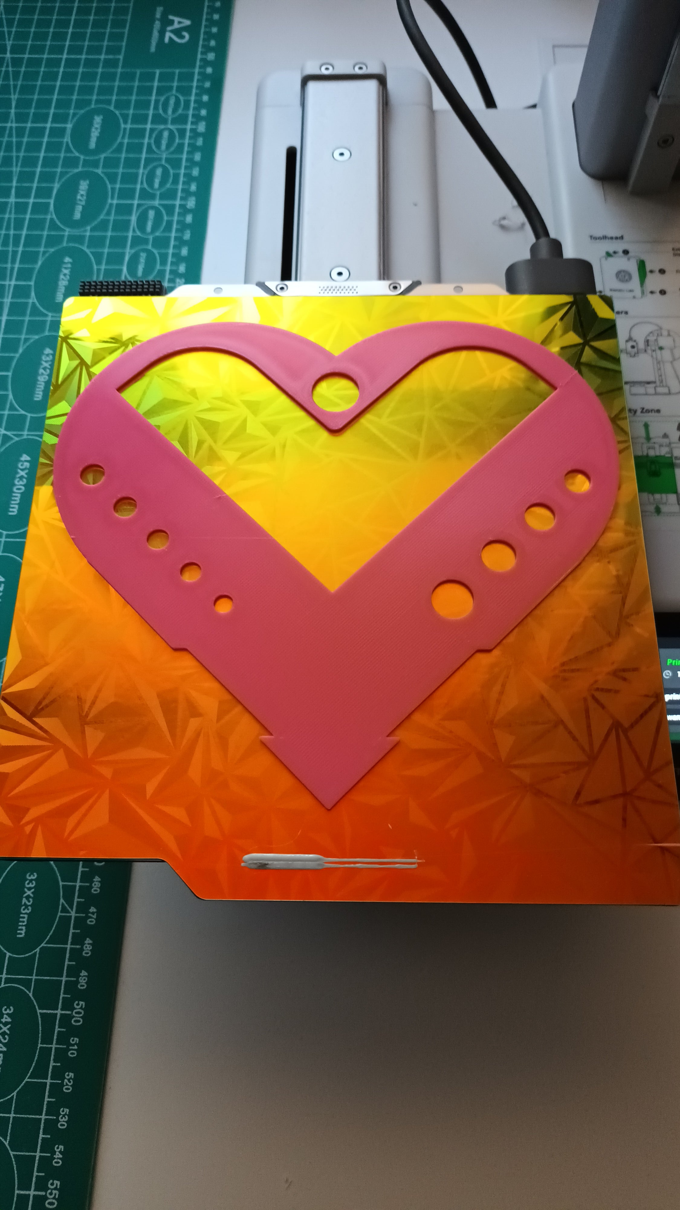 Heart Knitting Gauge & WPI Tool (3-Swap/0-Waste)