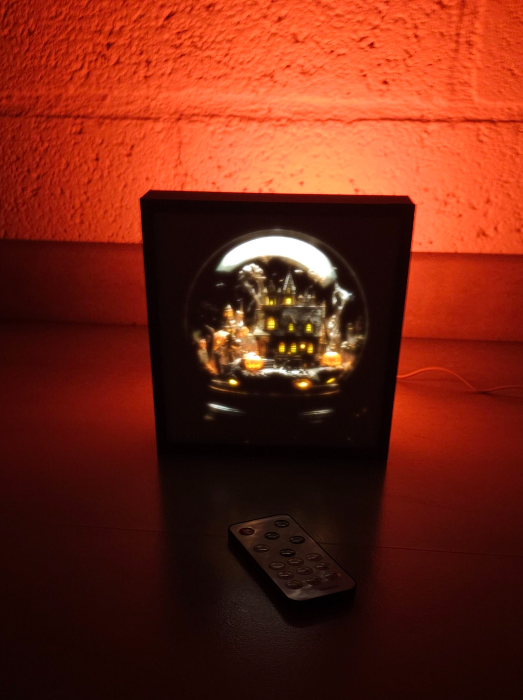 Lithophane Halloween Snow globe