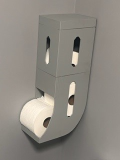 Toilet paper roll storage