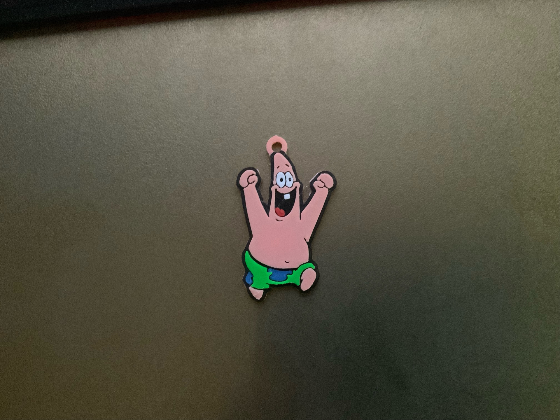 cartoon character-spongebobs best friend-patrick keychain / necklace charm (free for commercial use)