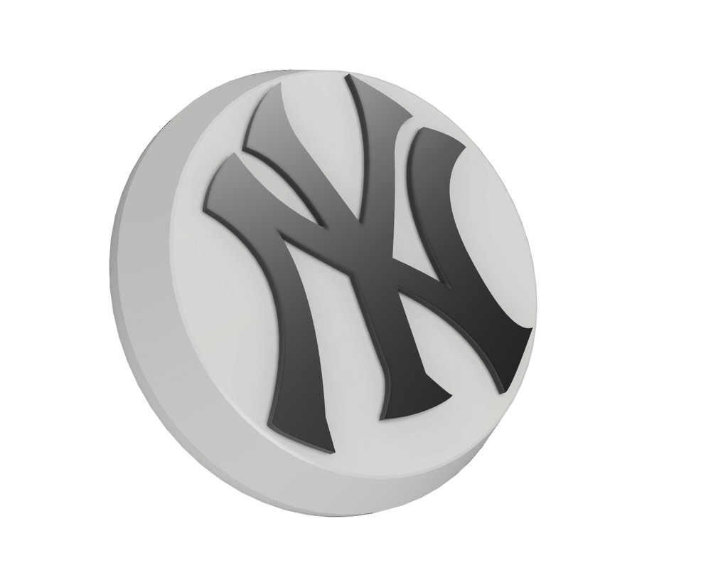 Extruder Wheel Cap Button / Center Cap New York Yankees Logo for A1 / A1mini