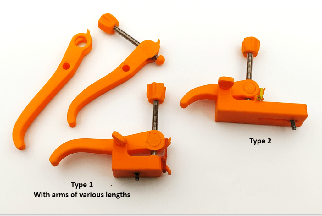 Printed quick clamp for M3 threaded board