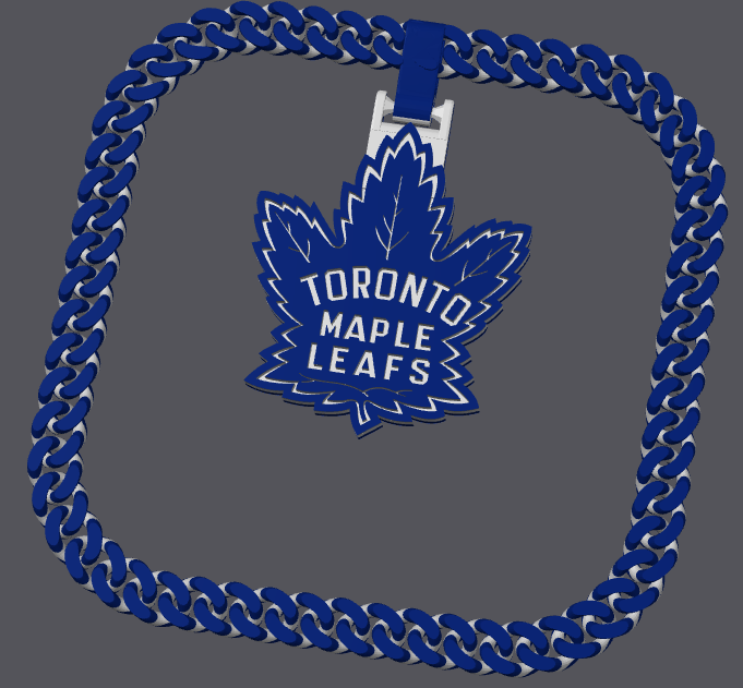 Toronto Maple Leafs Cuban Links Chain