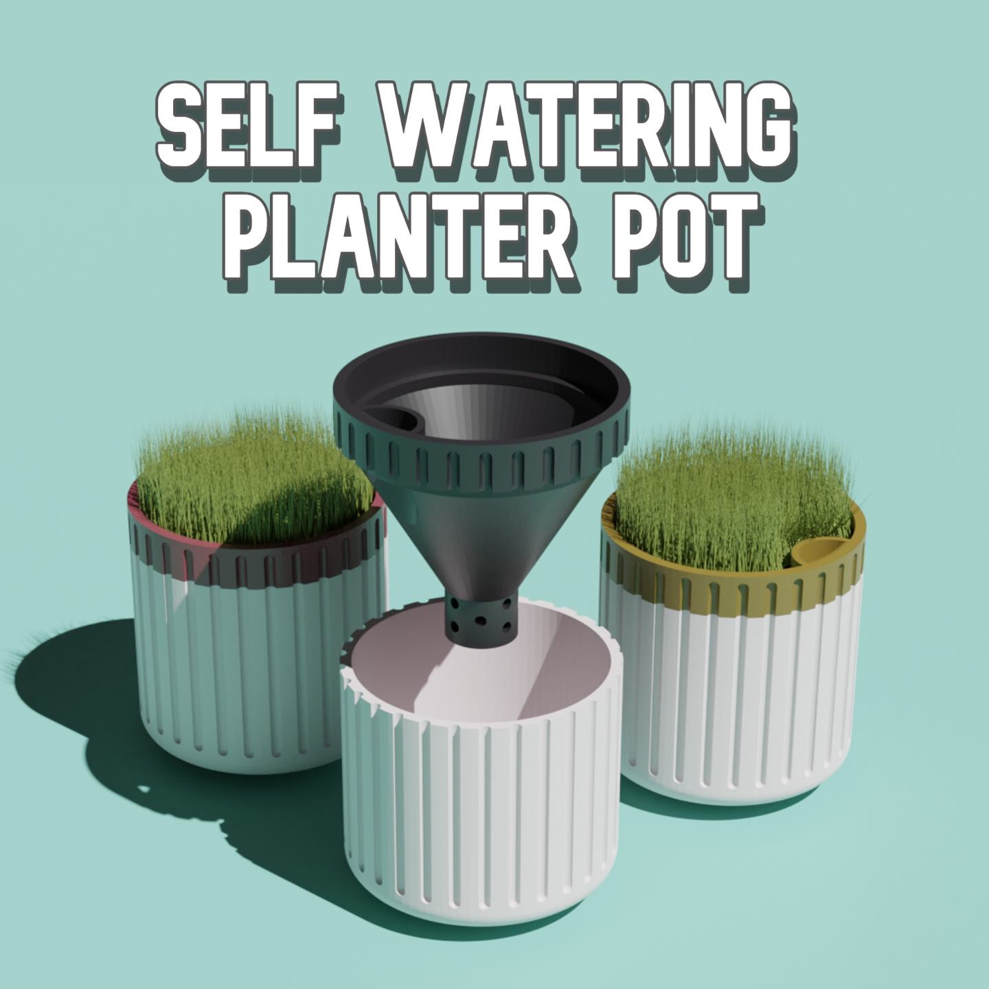 Stylish Self-Watering Pot