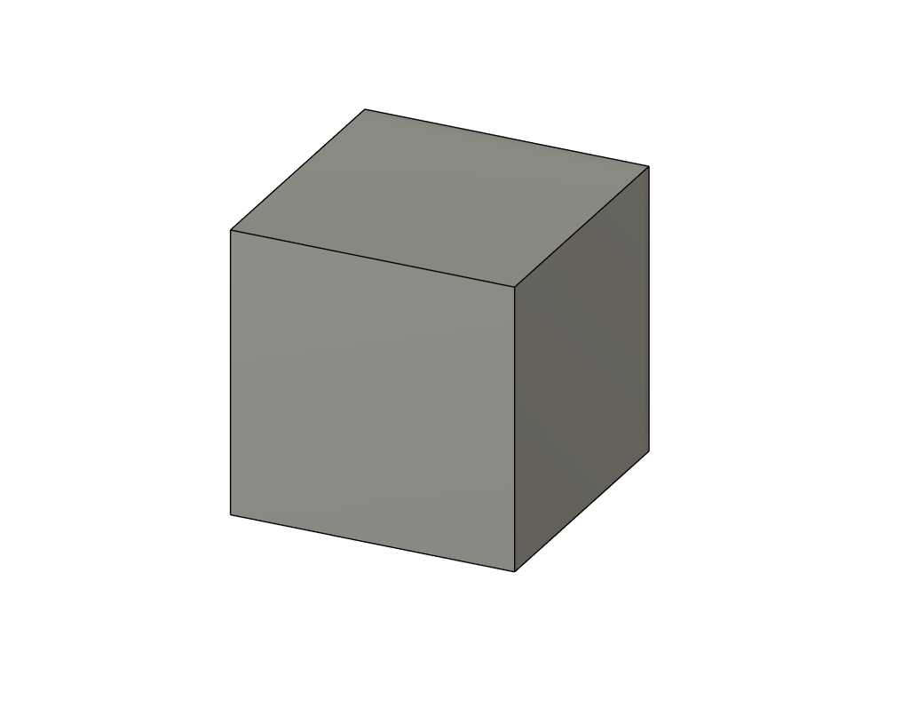 50 mm cube - basic shape