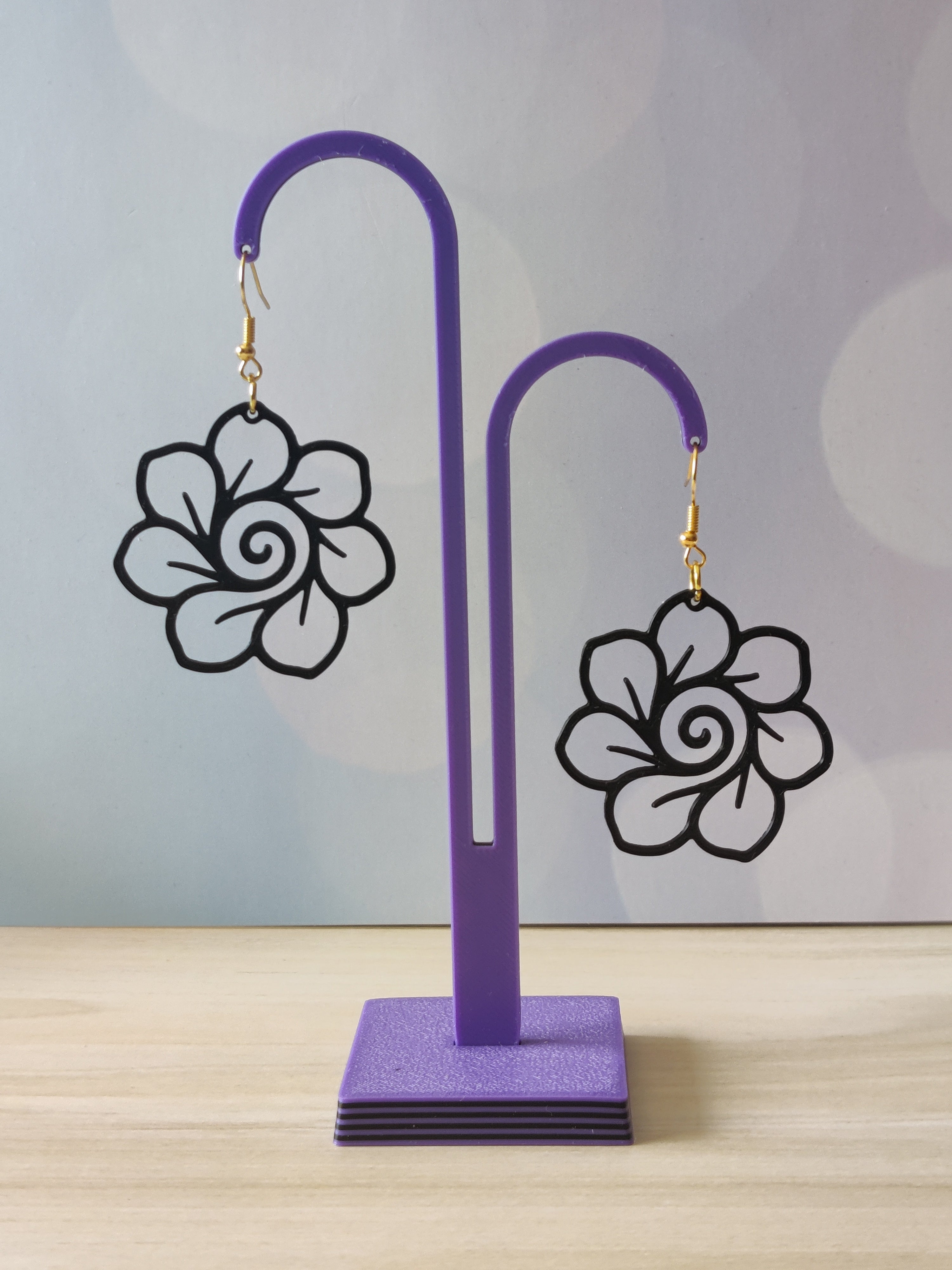 Pendiente Flor Espiral