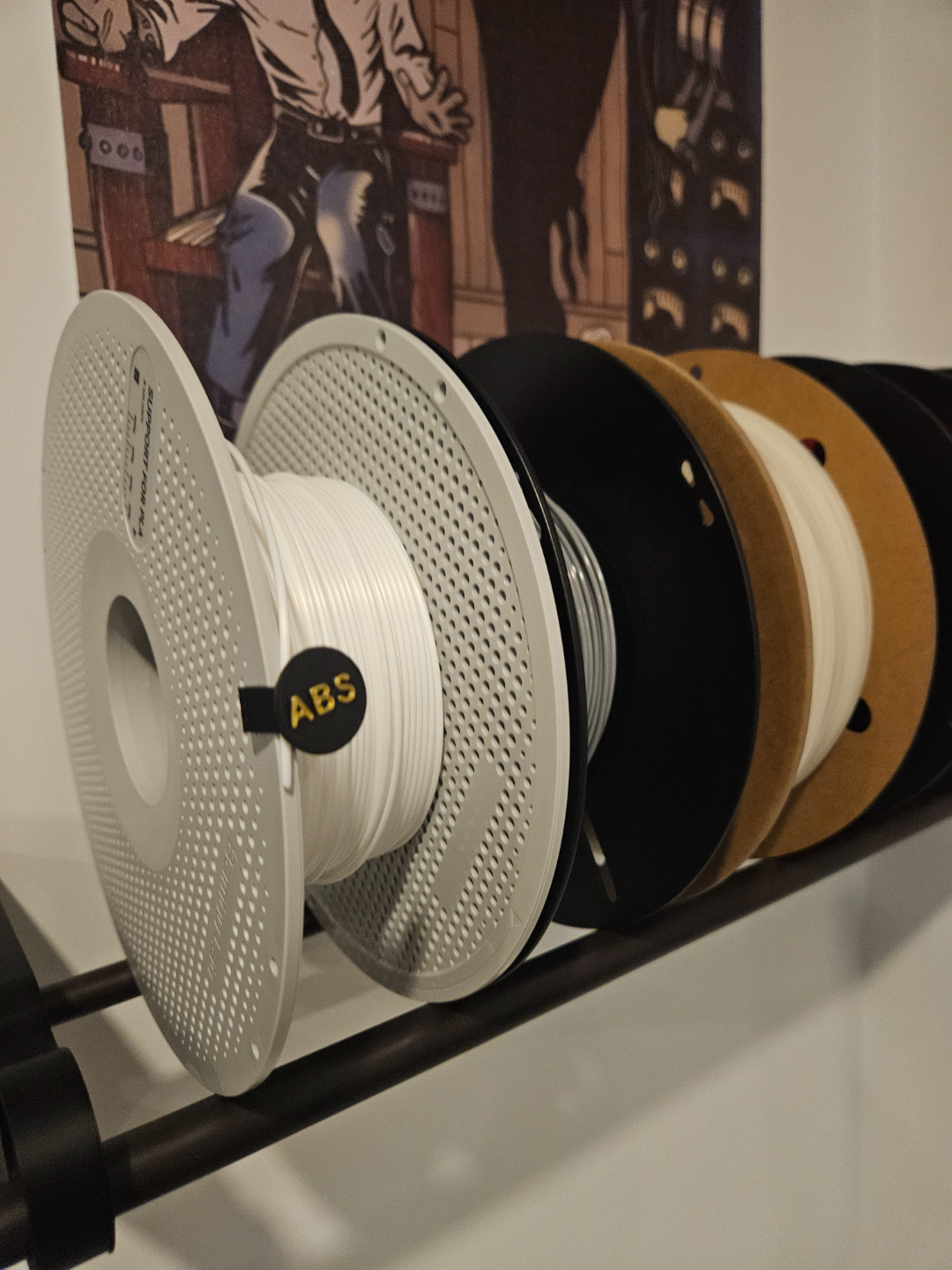 spool filament clip identifier