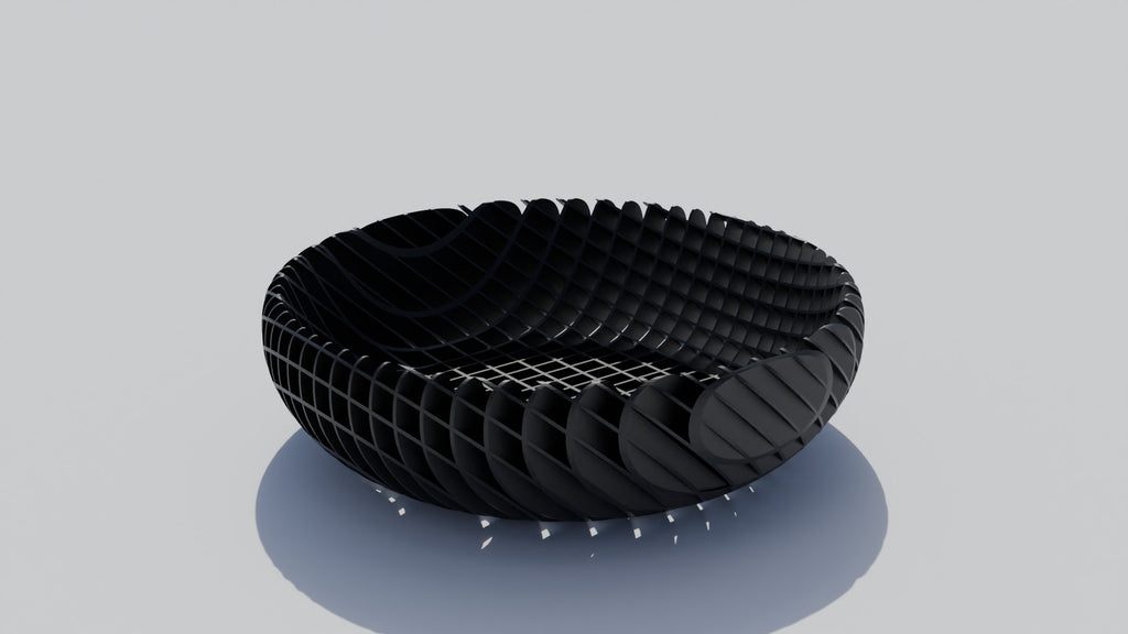 Squares See Through Bowl - Angled