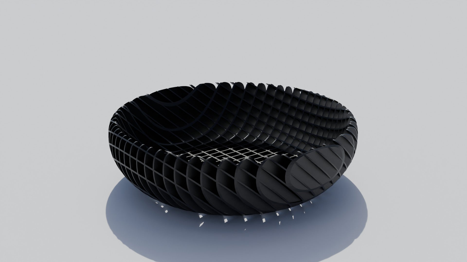 Squares See Through Bowl - Angled