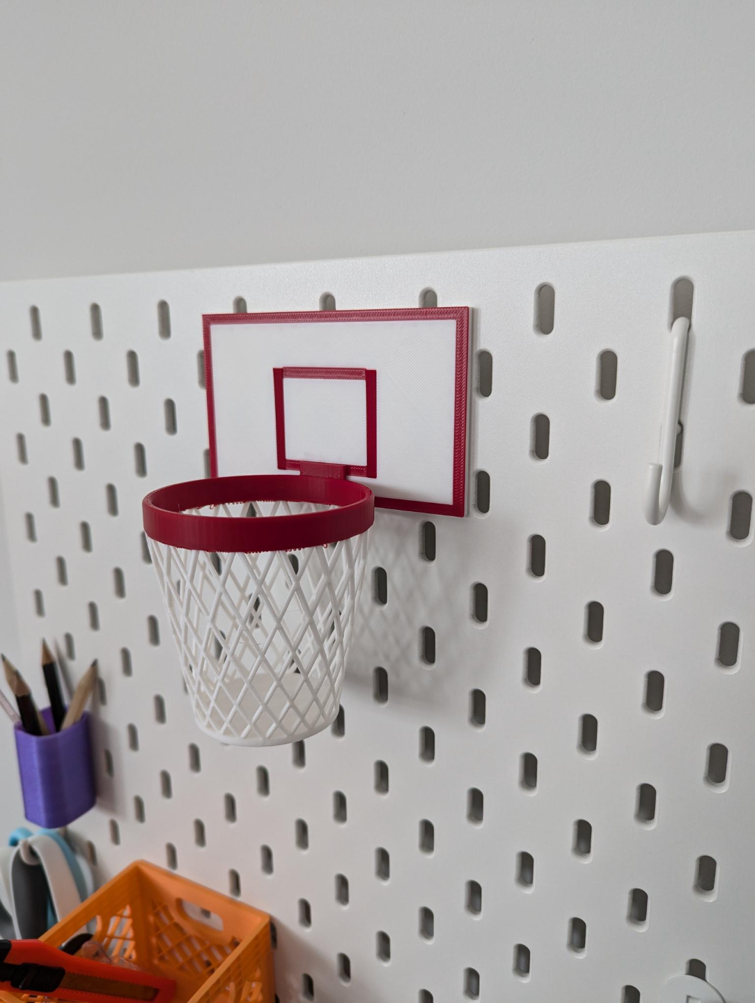 Skadis basket pen holder two color universal peg