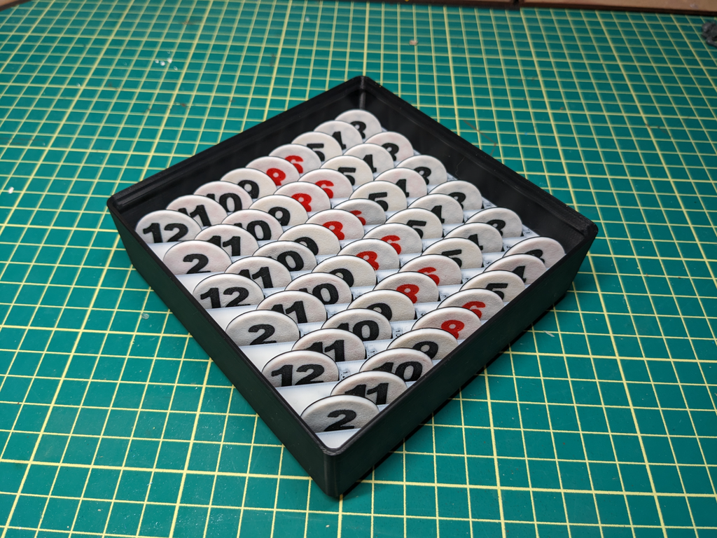 Catan Number Token Gridfinity Bin