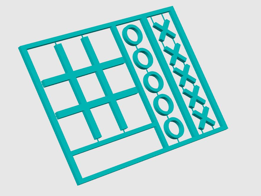 Tic-Tac-Toe kit card game