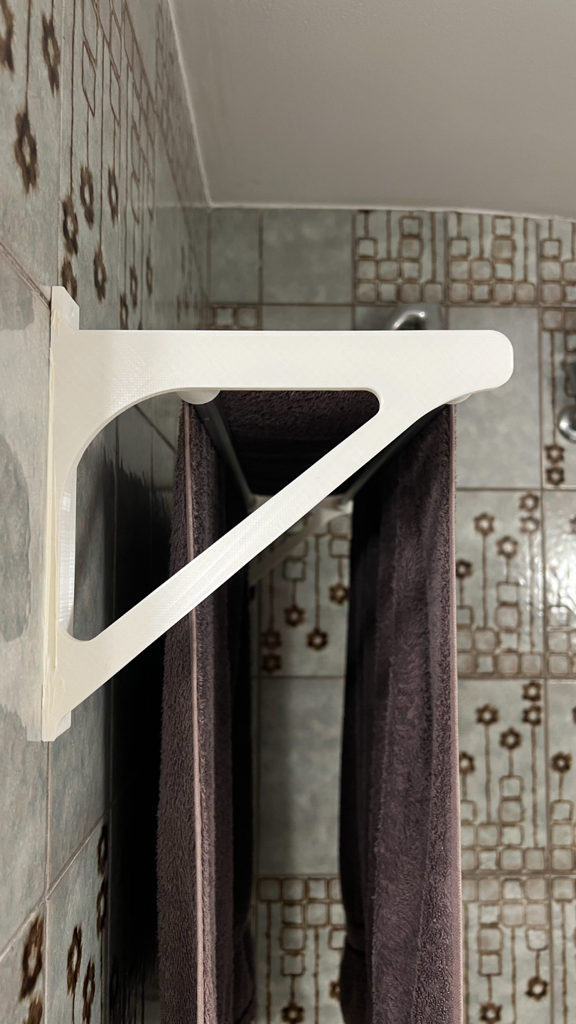 Stabiler Handtuchhalter für 15 mm Alu-Rohr / Zum Anschrauben oder Kleben / Ideal zum Trocknen