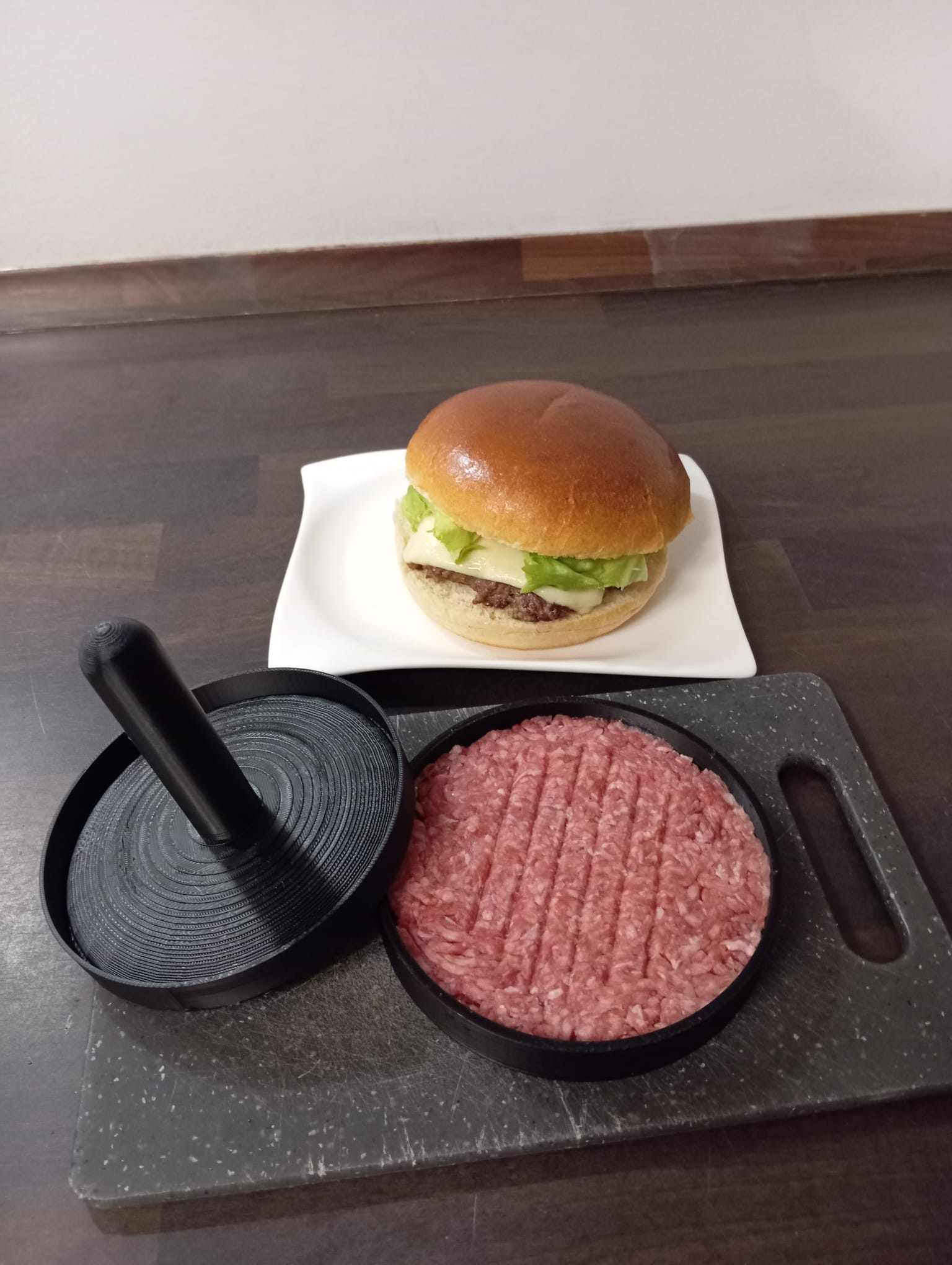 Burger Patty Press for BBQ - 3D Printable