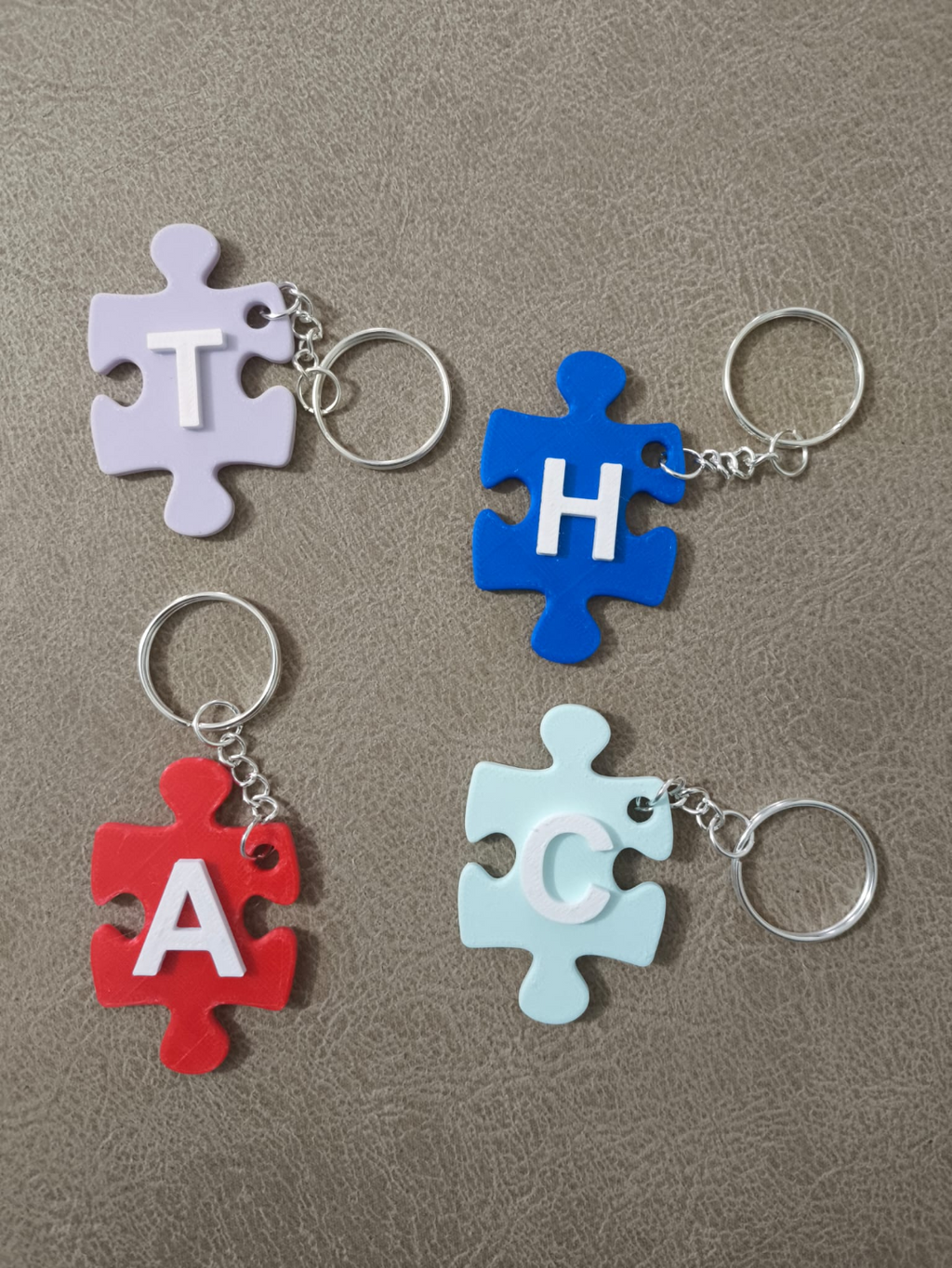 Letras forma de puzzle