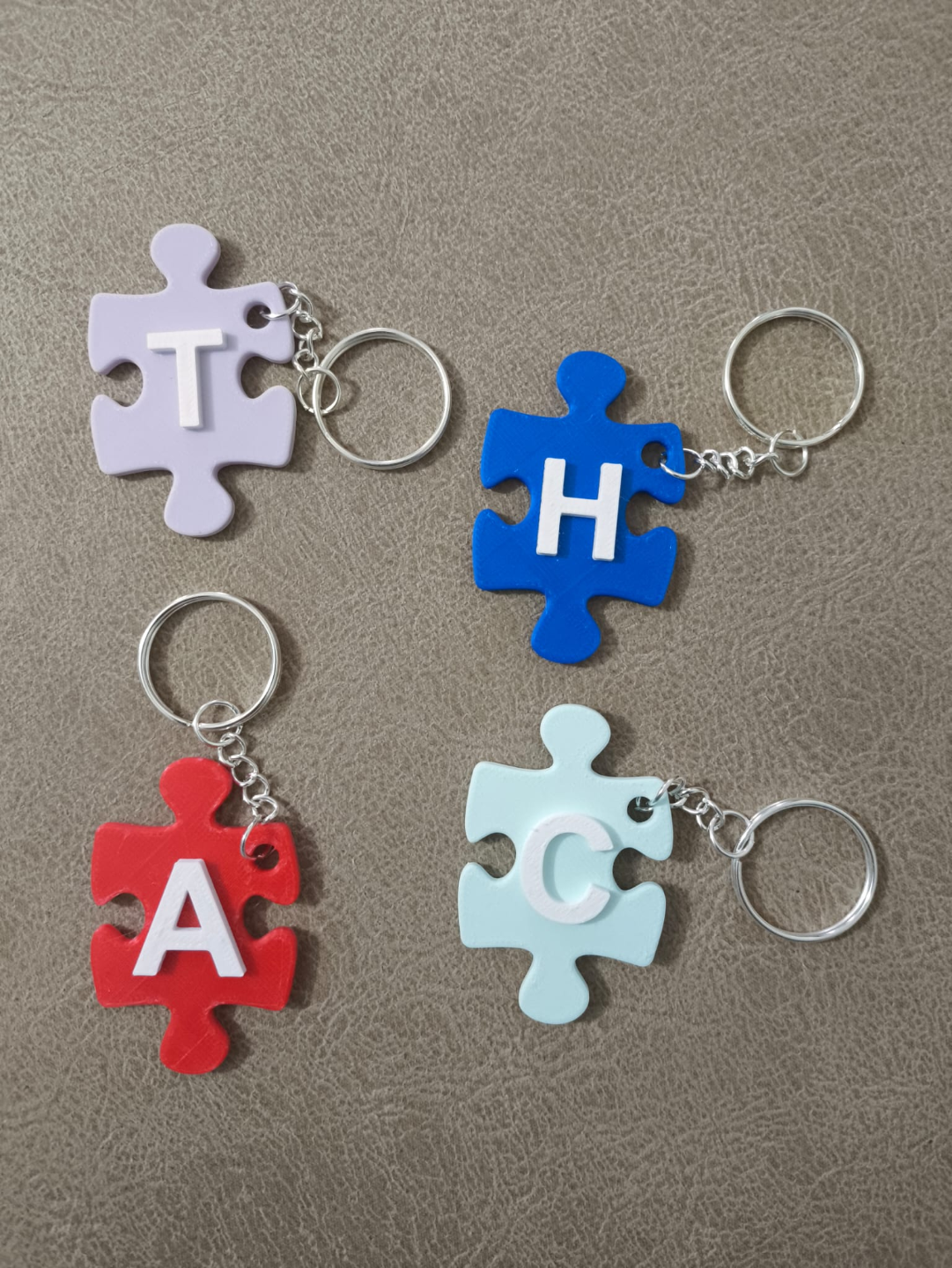 Letras forma de puzzle