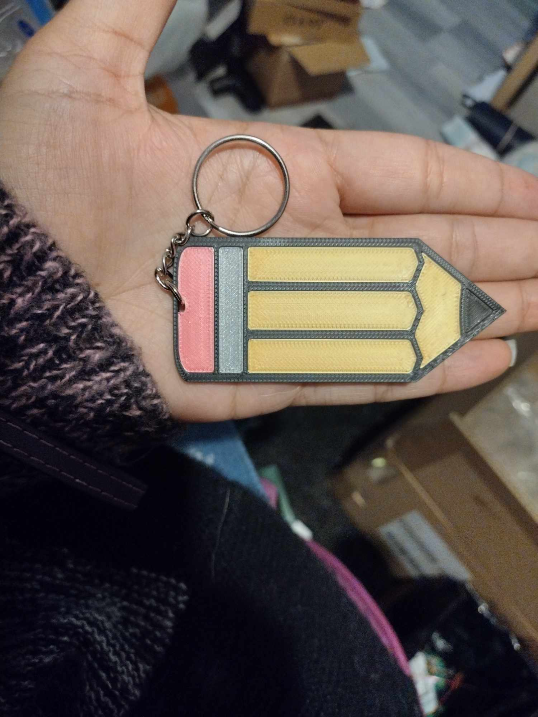 Pencil Keychain Fat