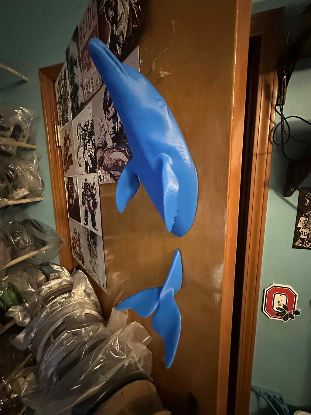Dolphin out of wall