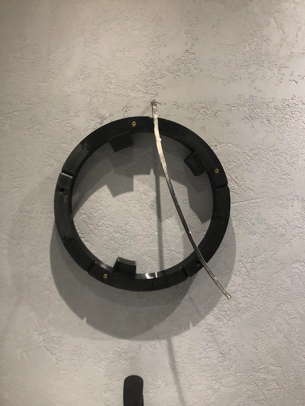 led stripe holder for circle mirror