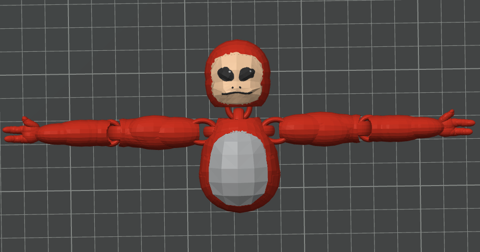Capuchin Virtual-Reality game articulated ragdoll