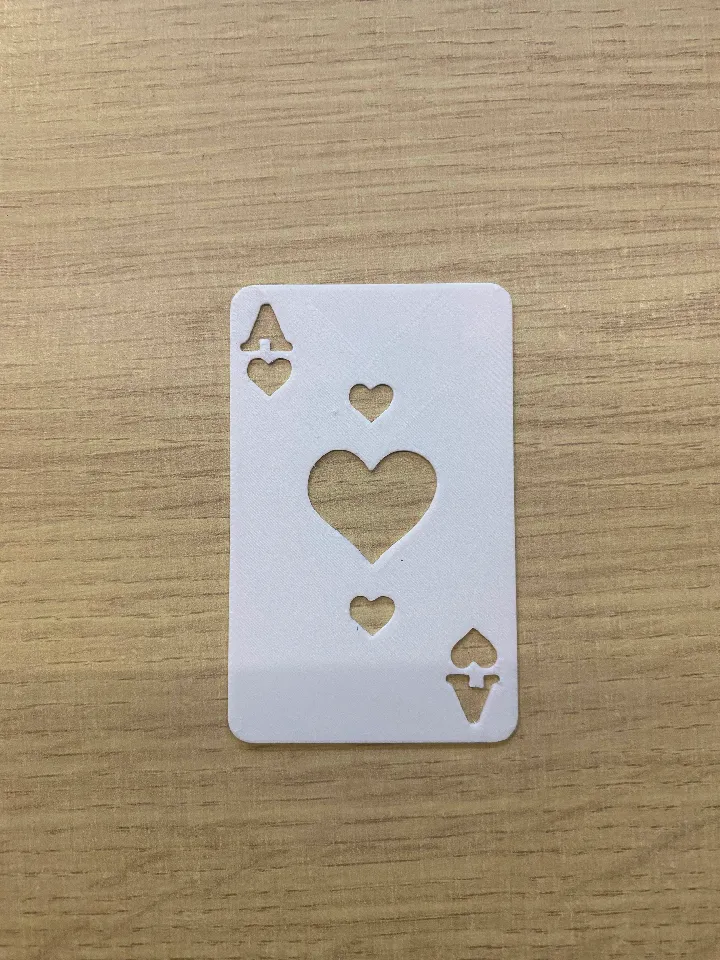 Ace/ 3 of hearts stencil