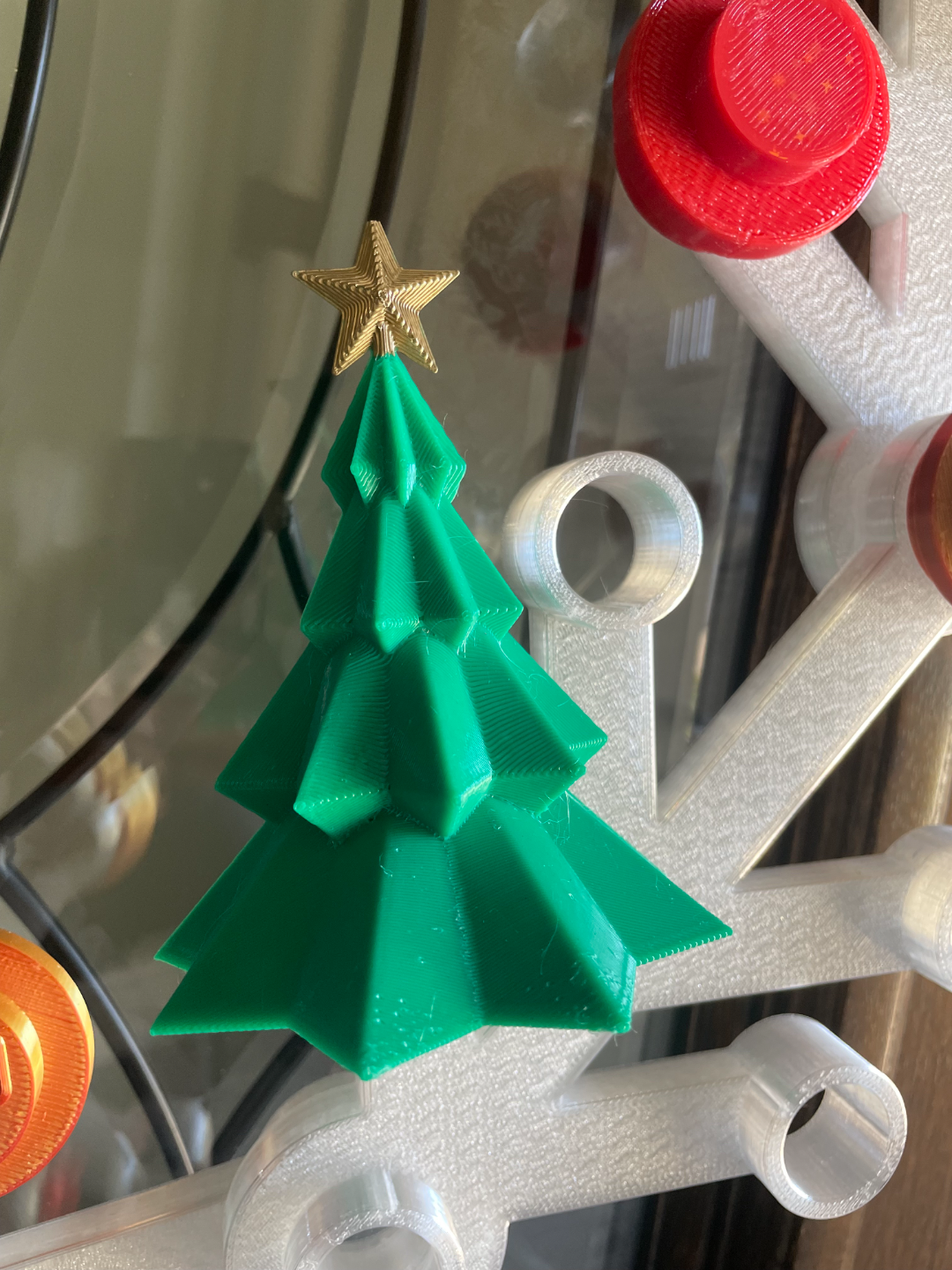 Christmas tree for brick wreath