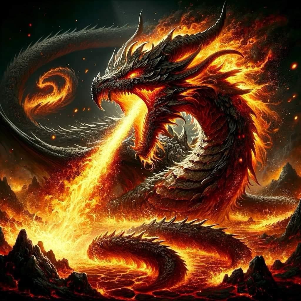 Dragon fire Hueforge