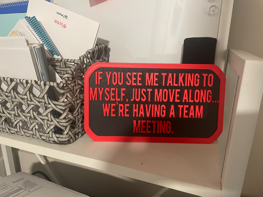 Funny office sign (no AMS)