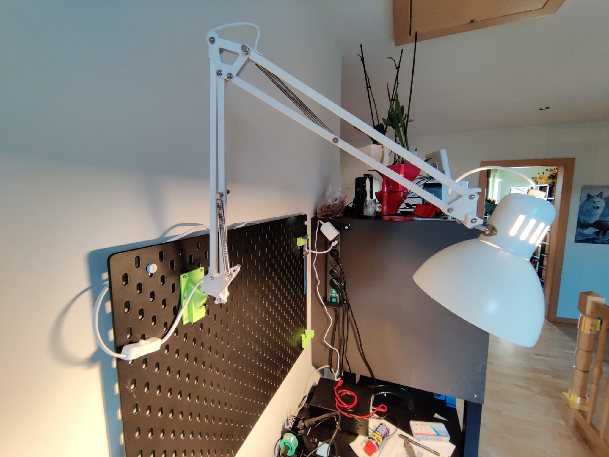 SKADIS mount for TERTIAL Lamp + T-Nut Support