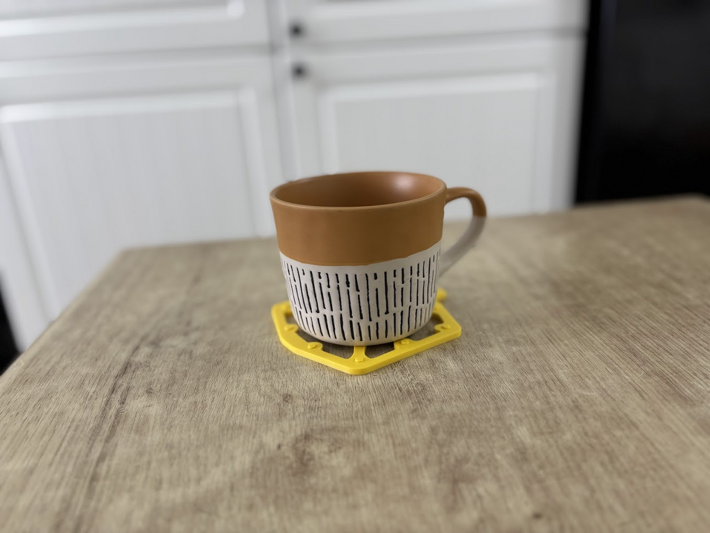 Bike pedal drink coaster