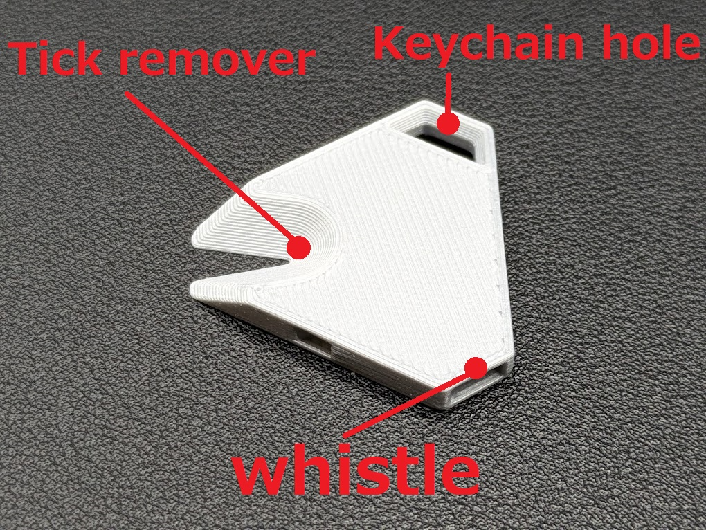 Tick Whistle Keychain