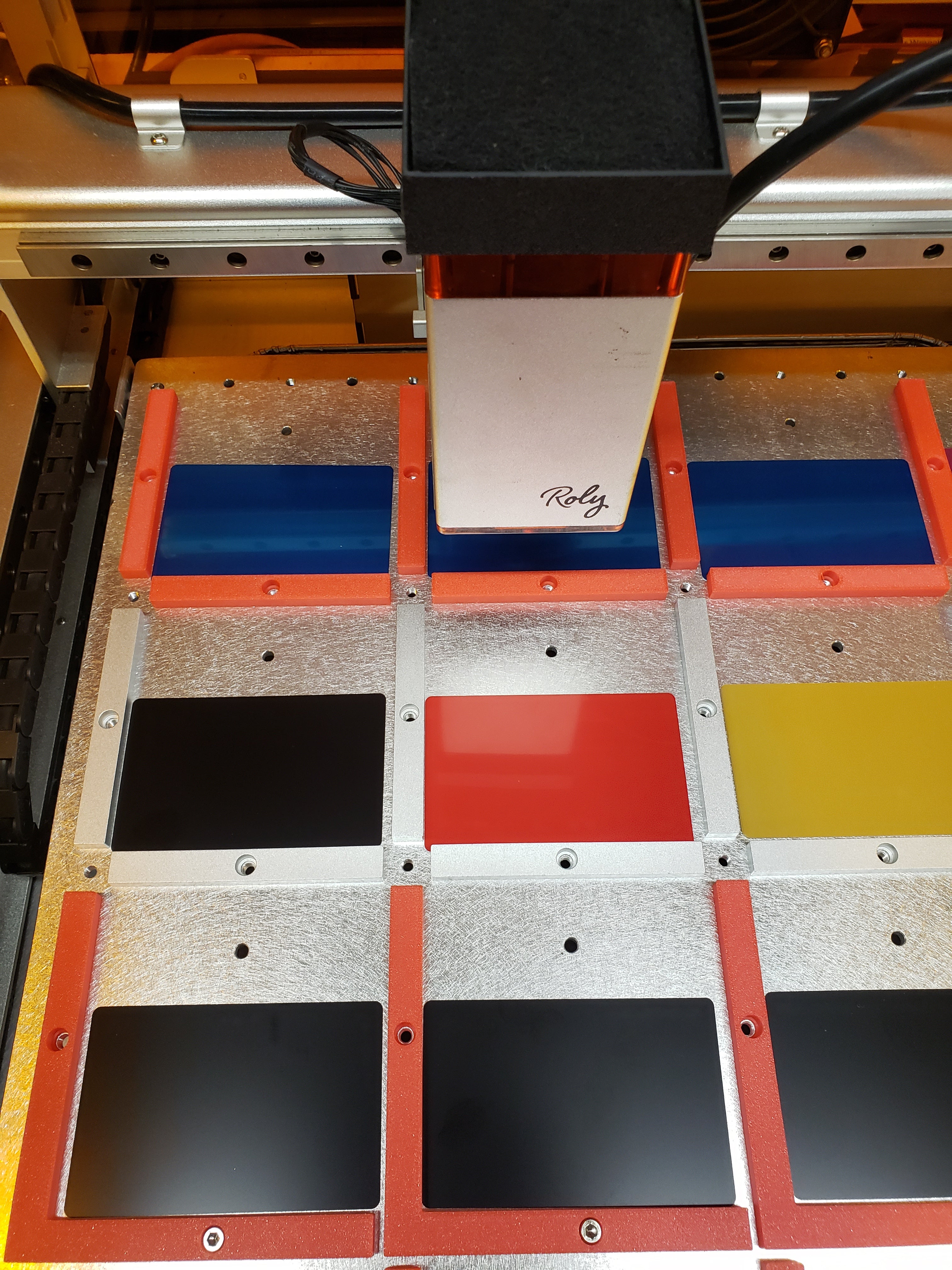 Roly Lasermatic mk2 Jig plate alignment bars