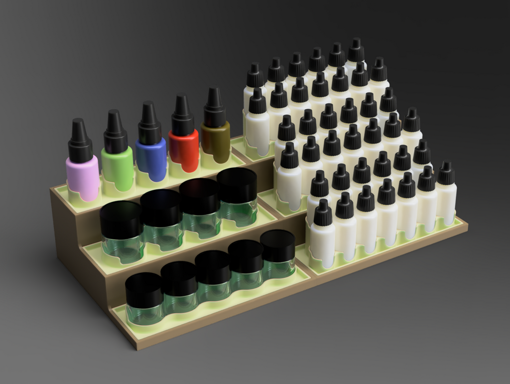 Table Top Paint Rack