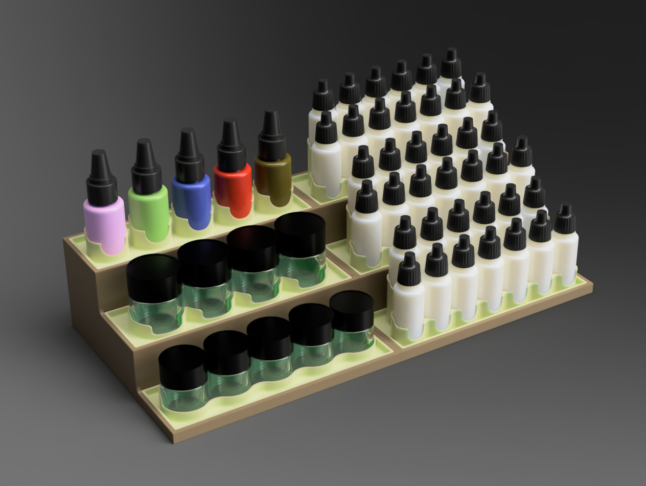 Table Top Paint Rack