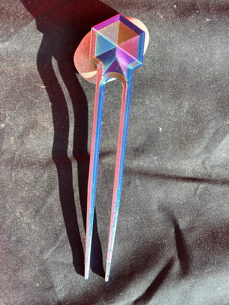 hair sticks, basic geometric shapes