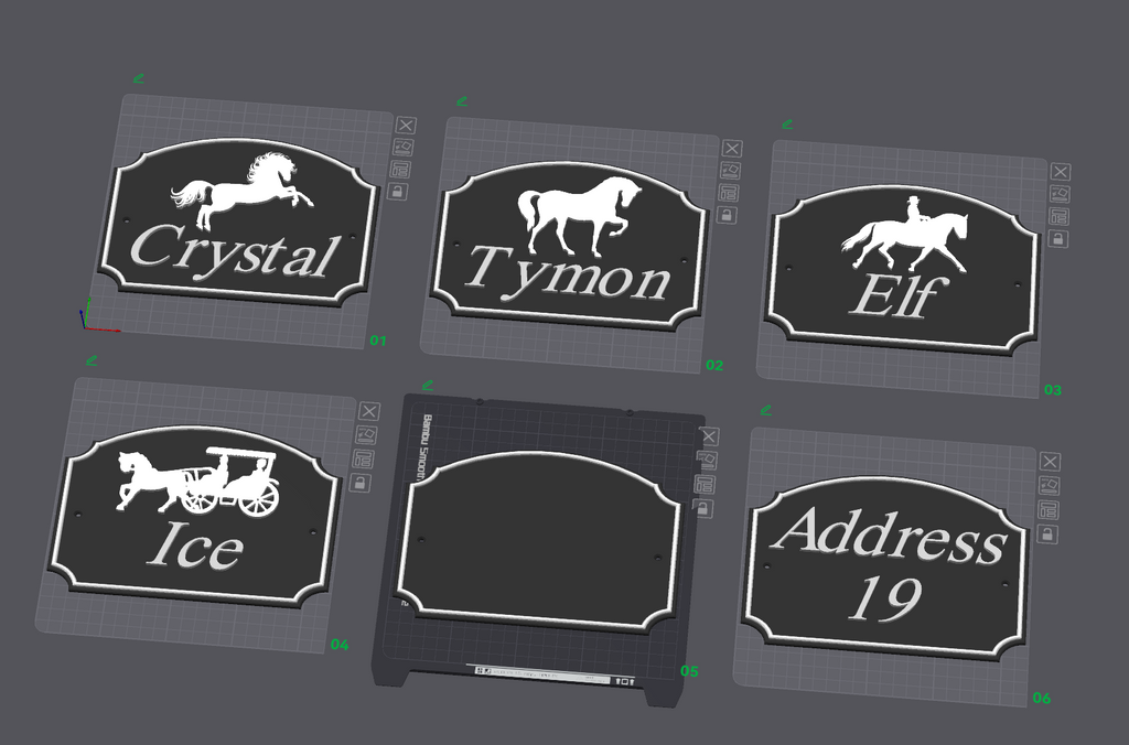 Name plates