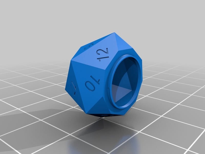 Screw Top D20 Dice Box