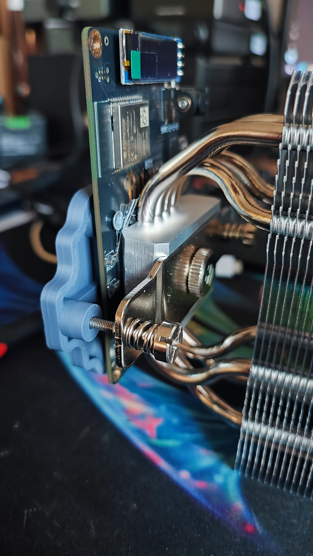 Bitaxe Gamma 601 heatsink support