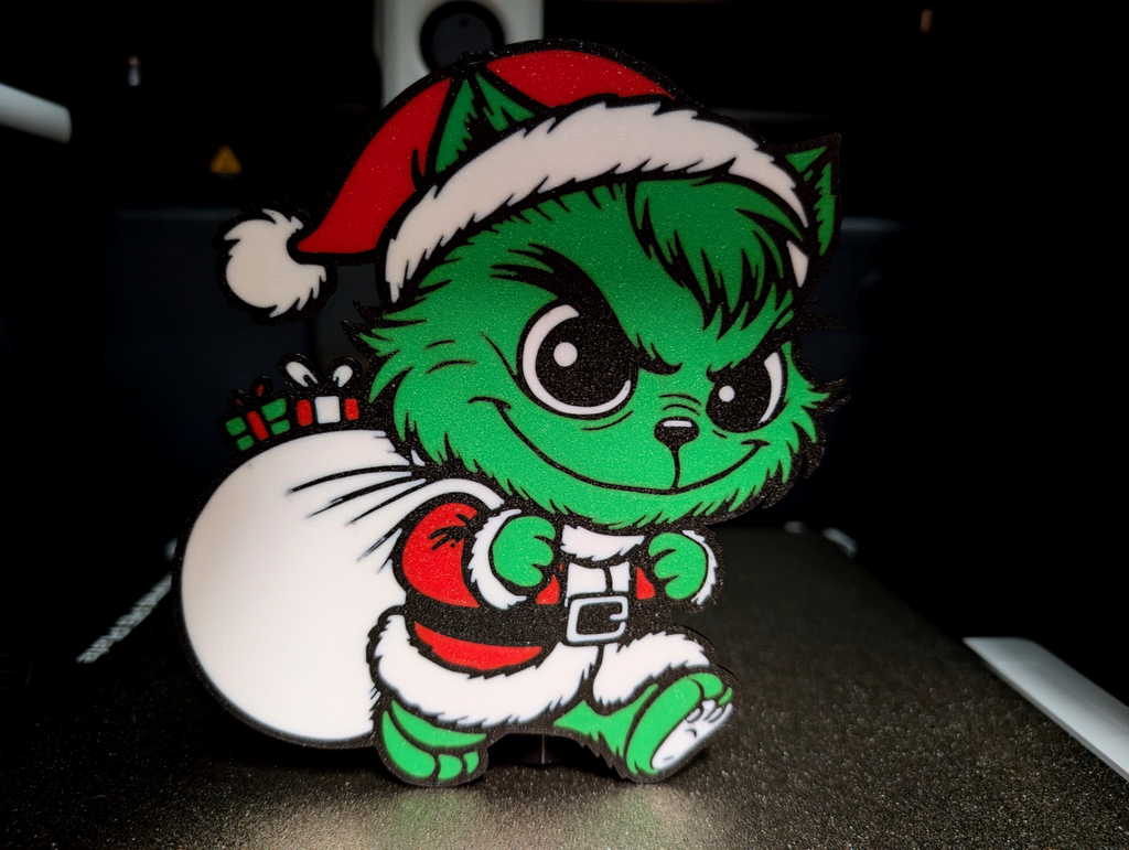 Grinch Cat Christmas Decoration