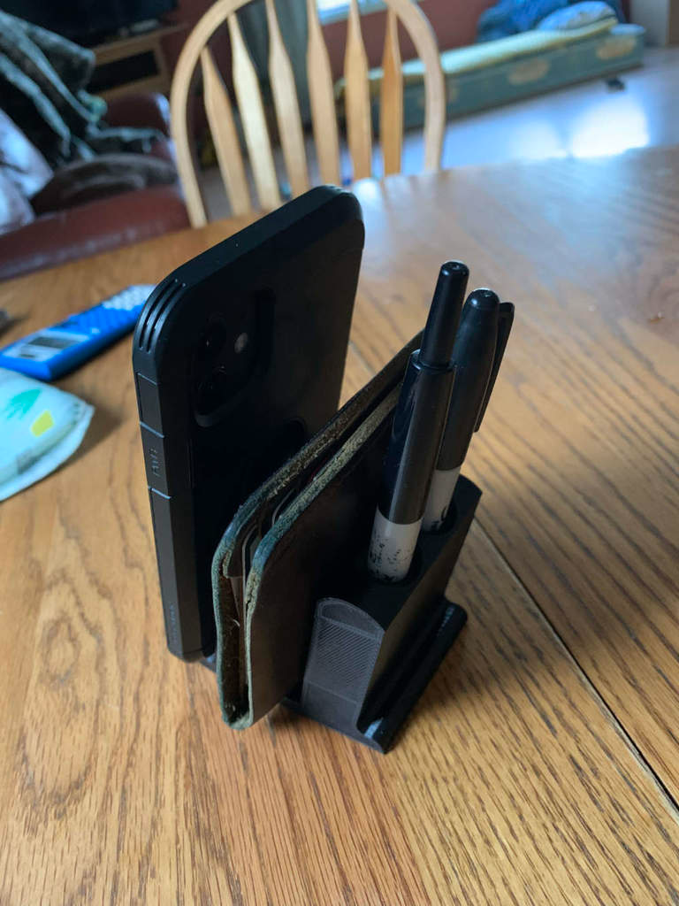 Phone Stand with Wallet/Pen holder