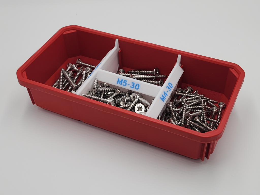 Packout divider H for labels low profile updated