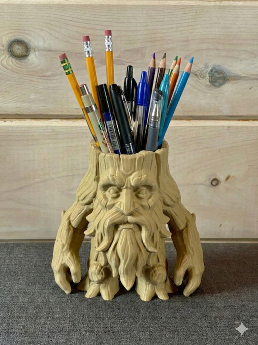 Ancient Forest Guardian: Planter & Desk Organizer