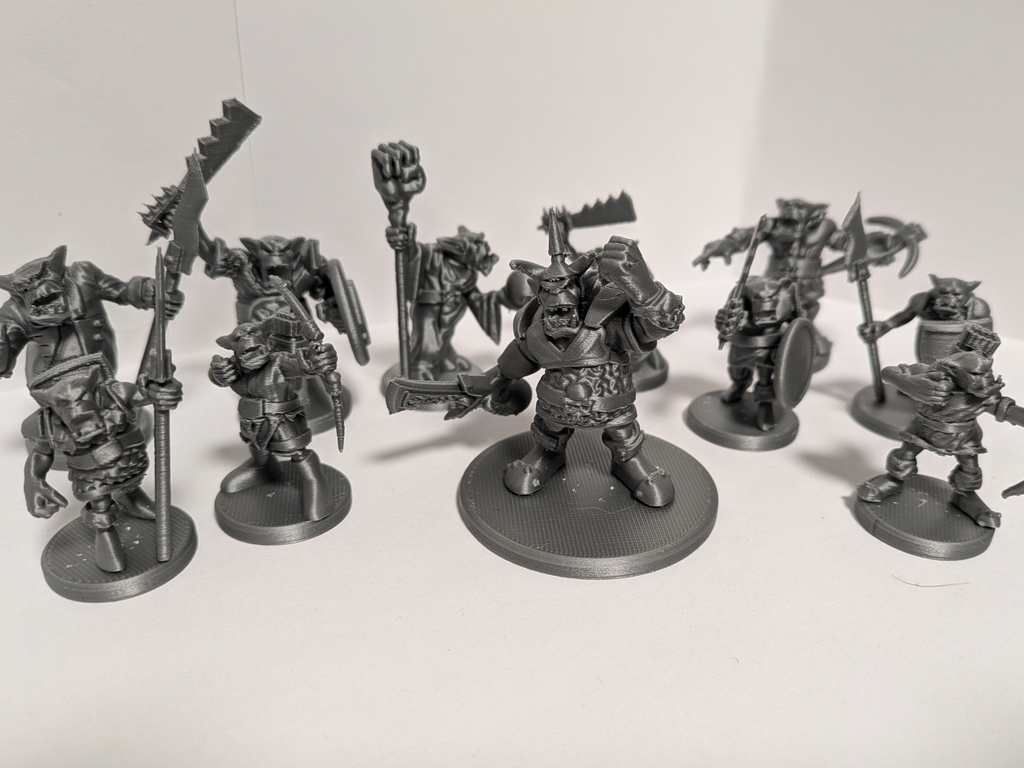 Orc horde dnd miniature pack | Multicolor option