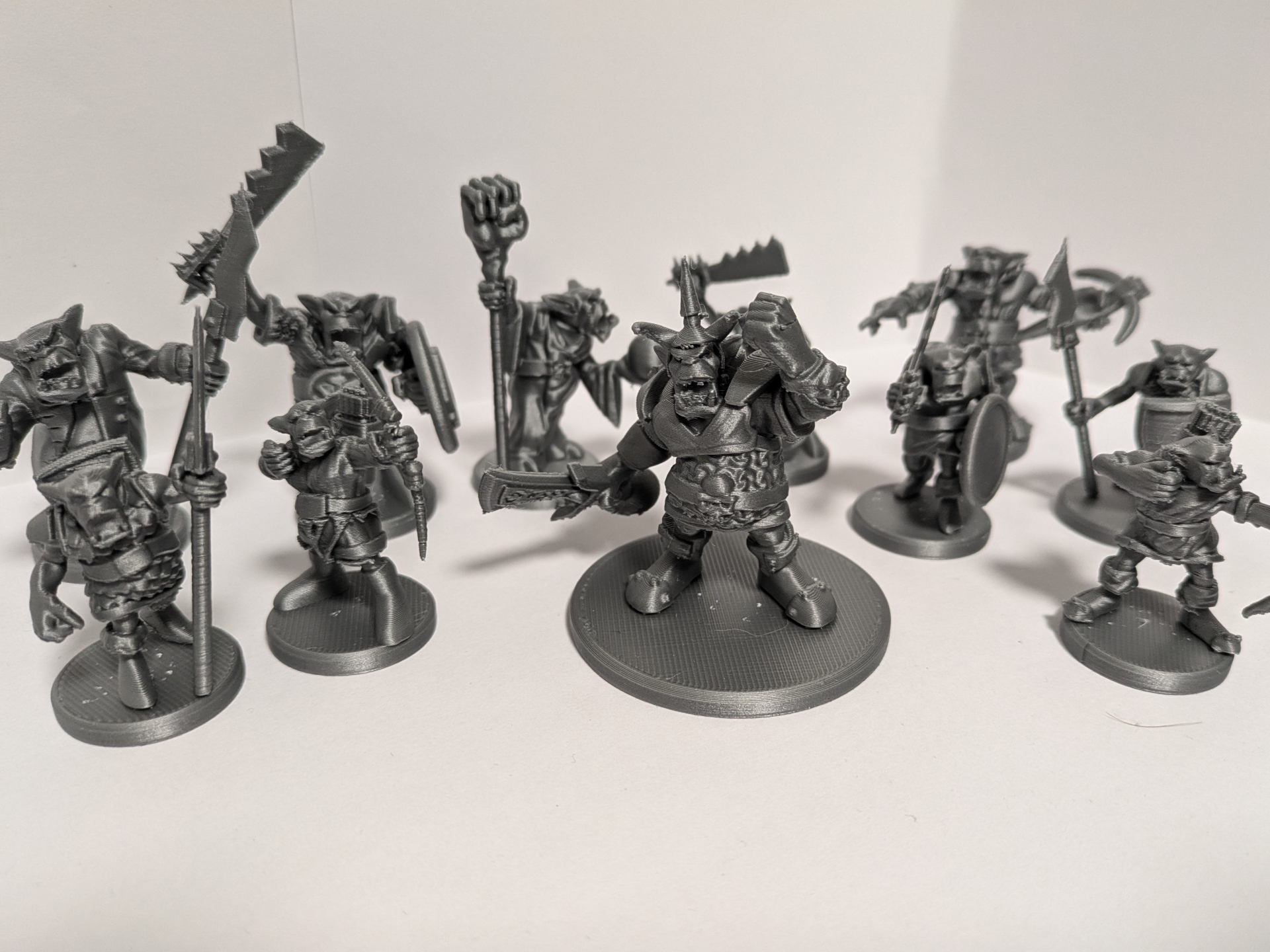 Orc horde dnd miniature pack | Multicolor option
