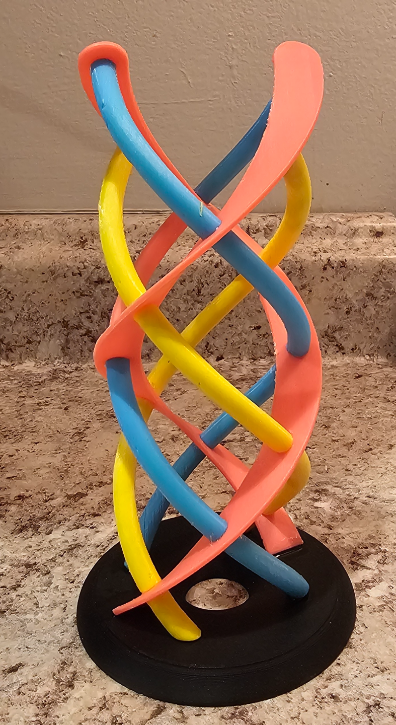 DNA Helix Sculpture (Multi-Color)